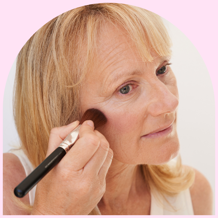 Add blusher for a natural glow with a silky, long-lasting finish