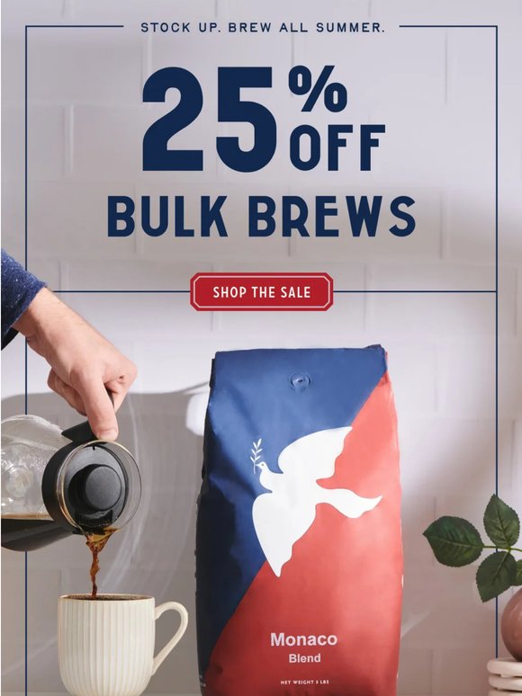 25% Off Bulk Coffee✨☕