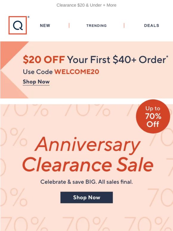 Save BIG! Up to 70% OFF Clearance