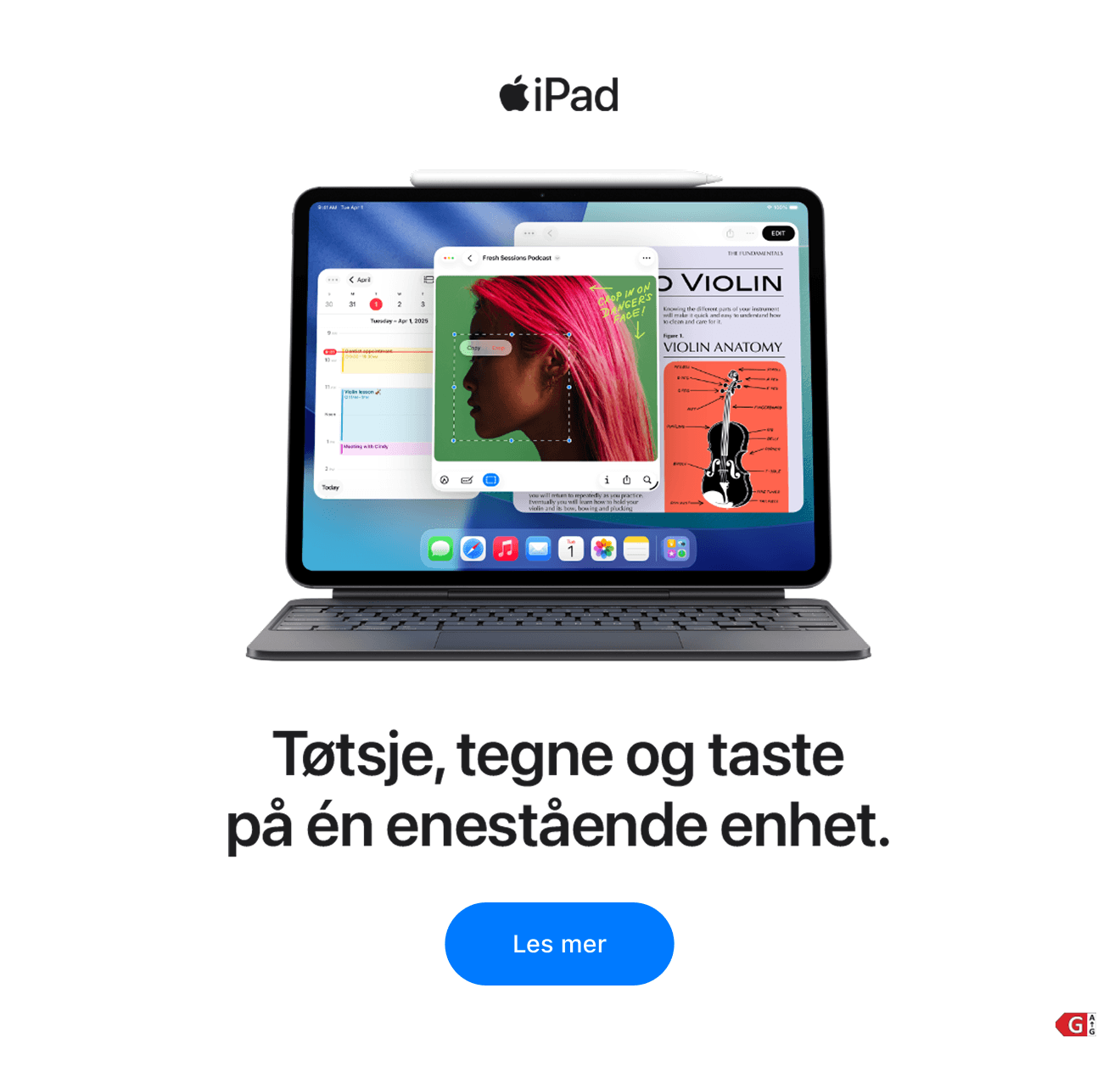 Tøtsje, tegne og taste på én enestående enhet. Klikk for å lese mer.