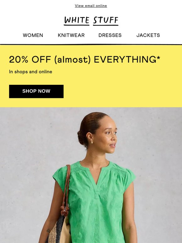 What's 20% off and ready for your basket?