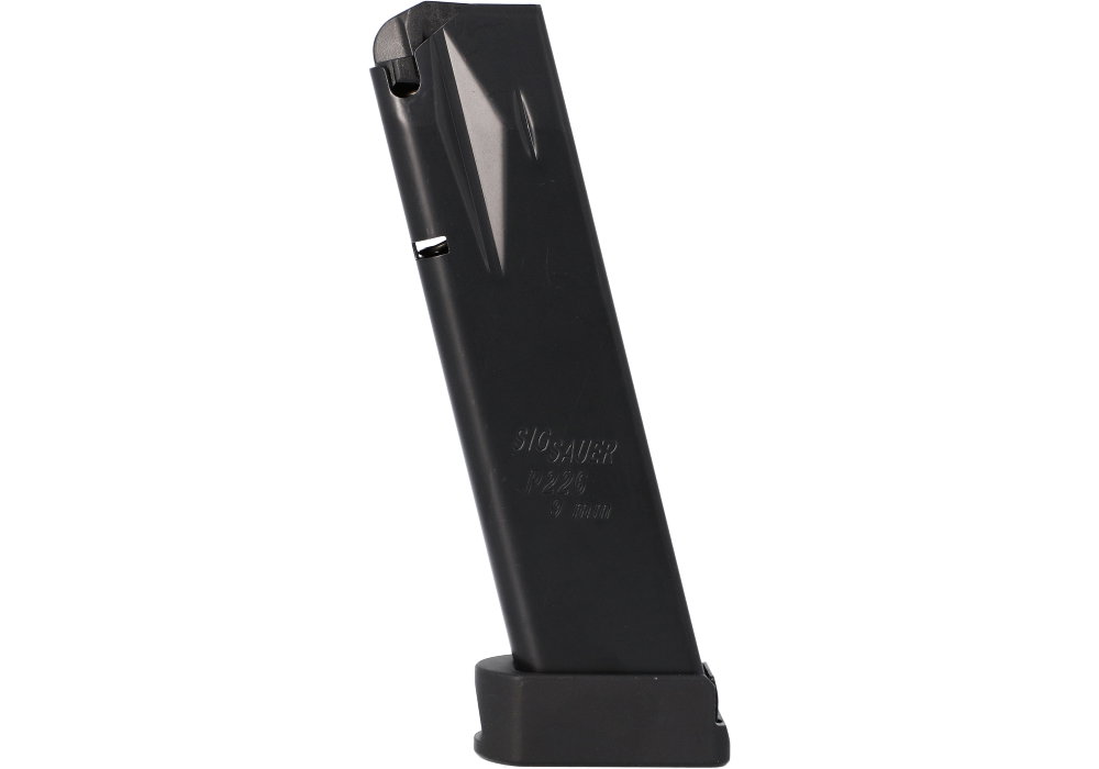 Image of P226 9MM 20RD PREMIUM EXTENDED MAGAZINE-BLACK BASEPAD