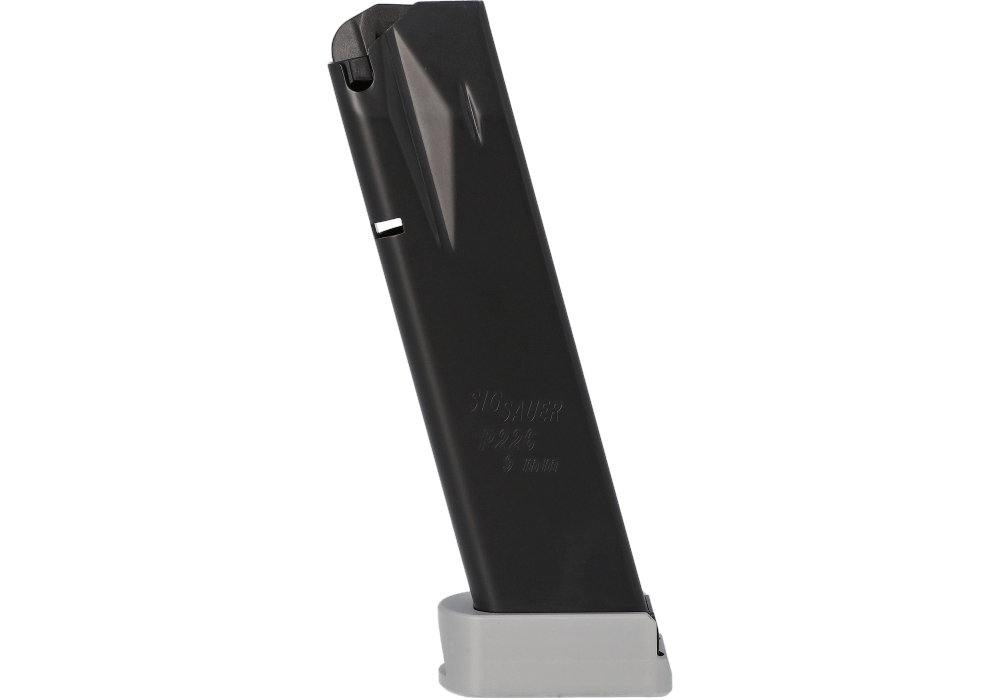 Image of P226 9MM 20RD PREMIUM EXTENDED MAGAZINE-SILVER BASEPAD