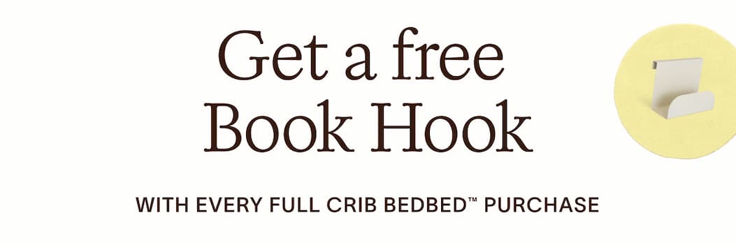 Get a free Book Hook with every Full Crib bedBED™ purchase