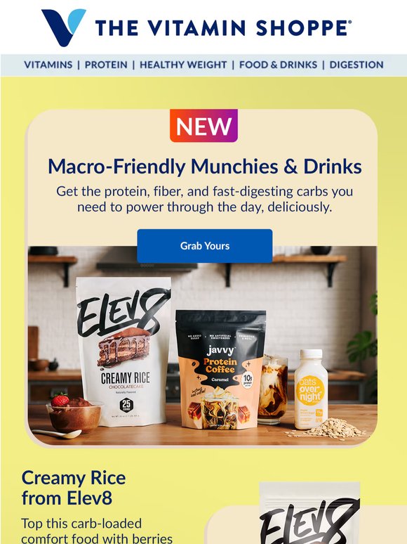 New macro-friendly munchies & drinks
