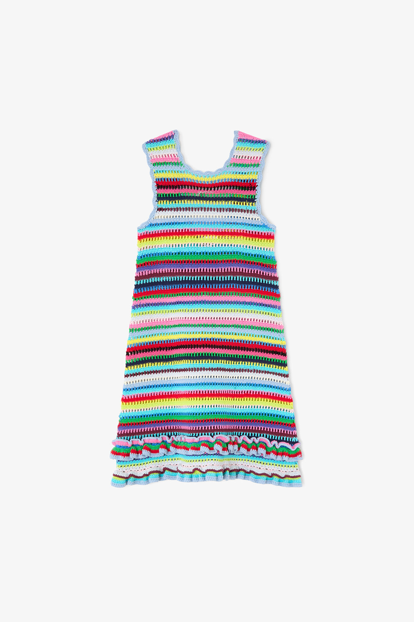 Dress in Striped Crochet