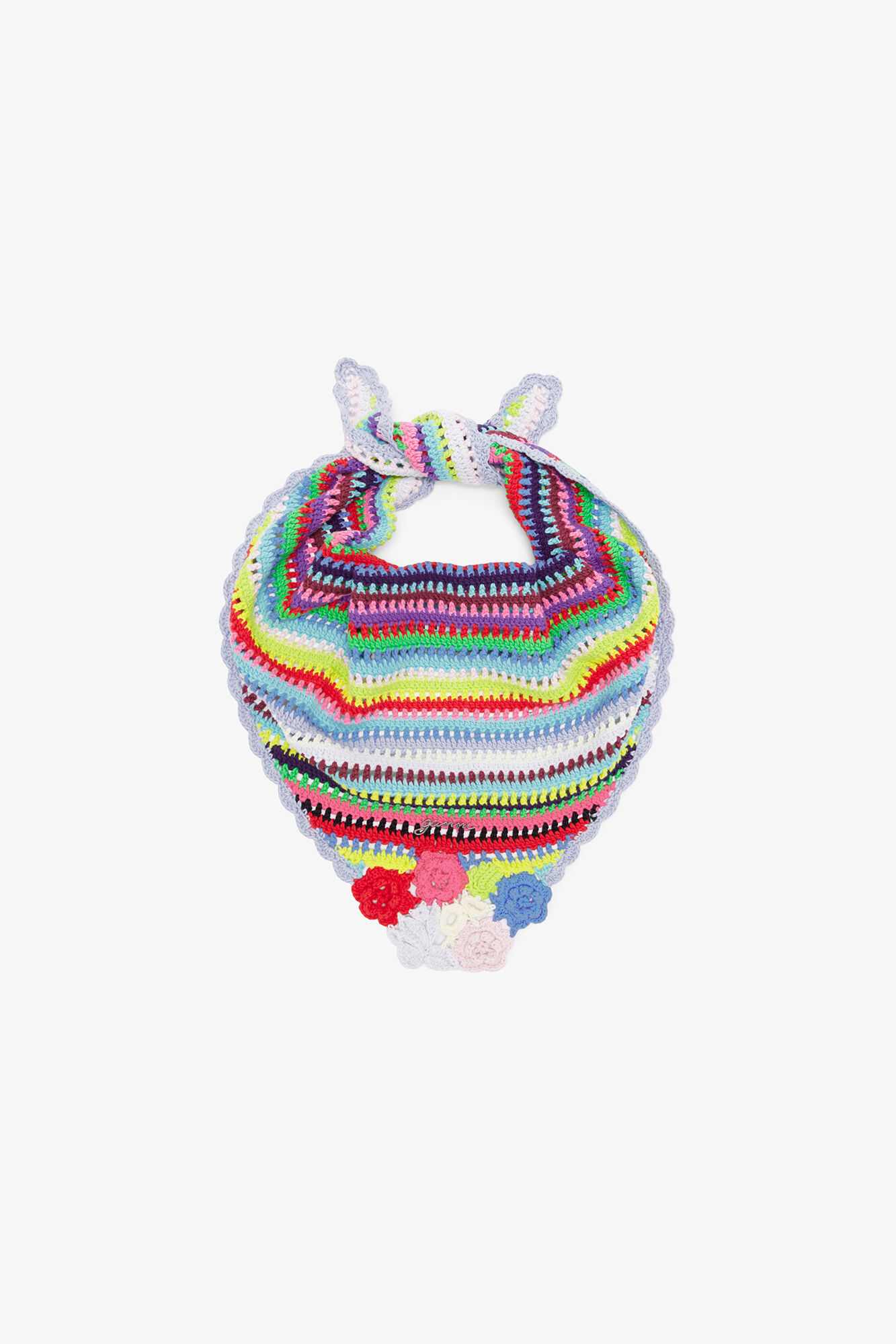 Striped crochet scarf