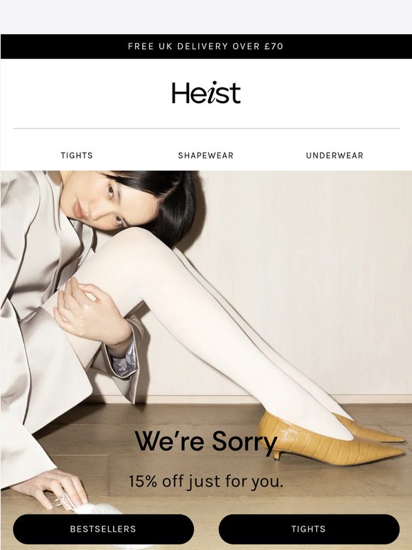 We’re Sorry bc