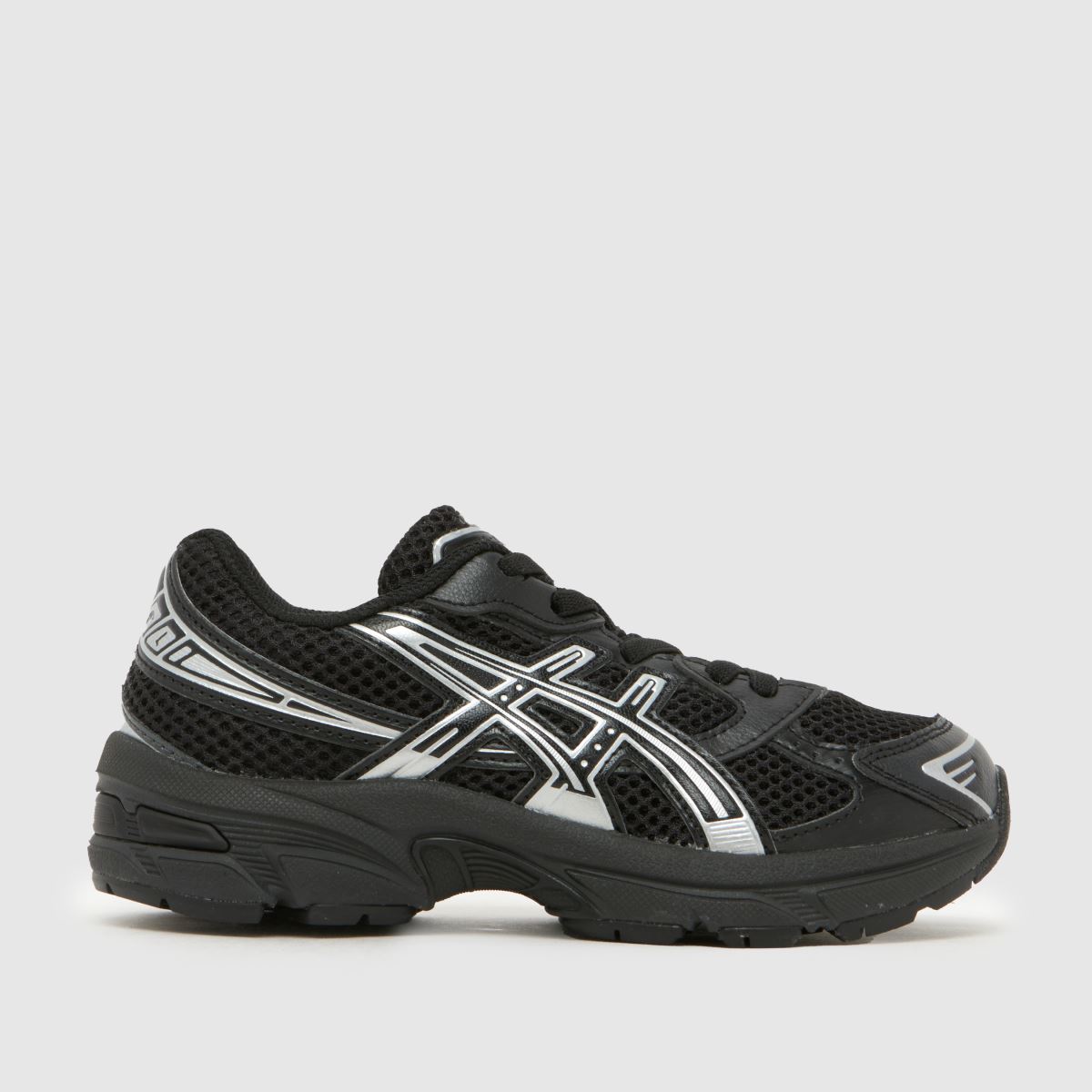A ASICS GEL-1130 Junior in Black & Silver