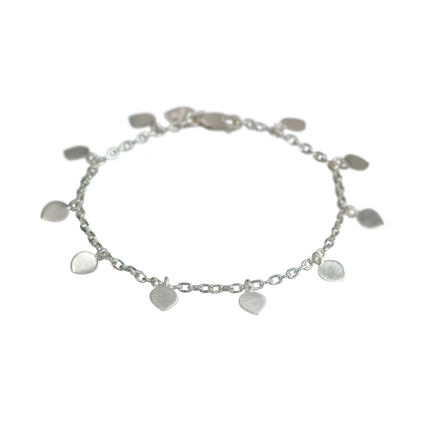 Sterling Silver Lotus Petal Bracelet
