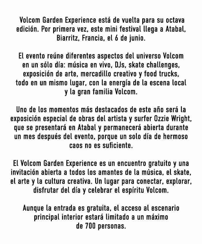 Volcom Garden Experience 