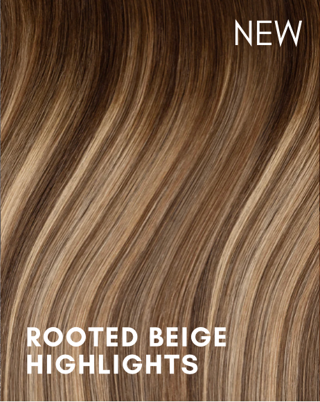 new rooted beige highlights