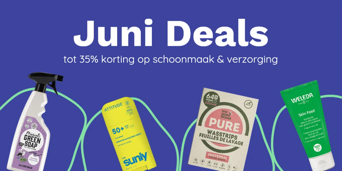Juni Deals - tot 35% korting op schoonmaak & verzorging