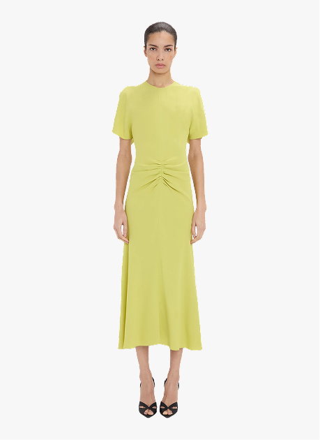 Bela Midi Dress In Yellow