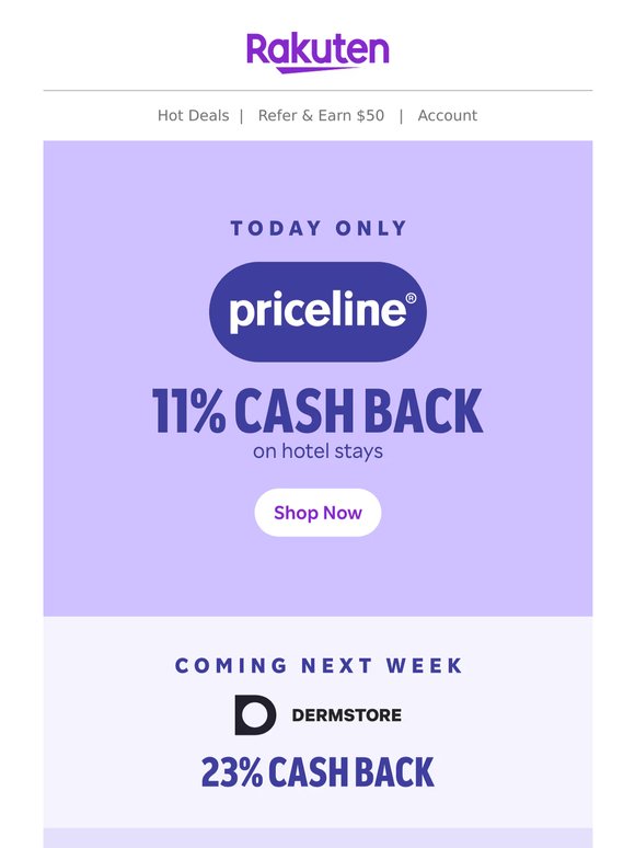 🚨11% Cash Back on hotels at Priceline 🚨