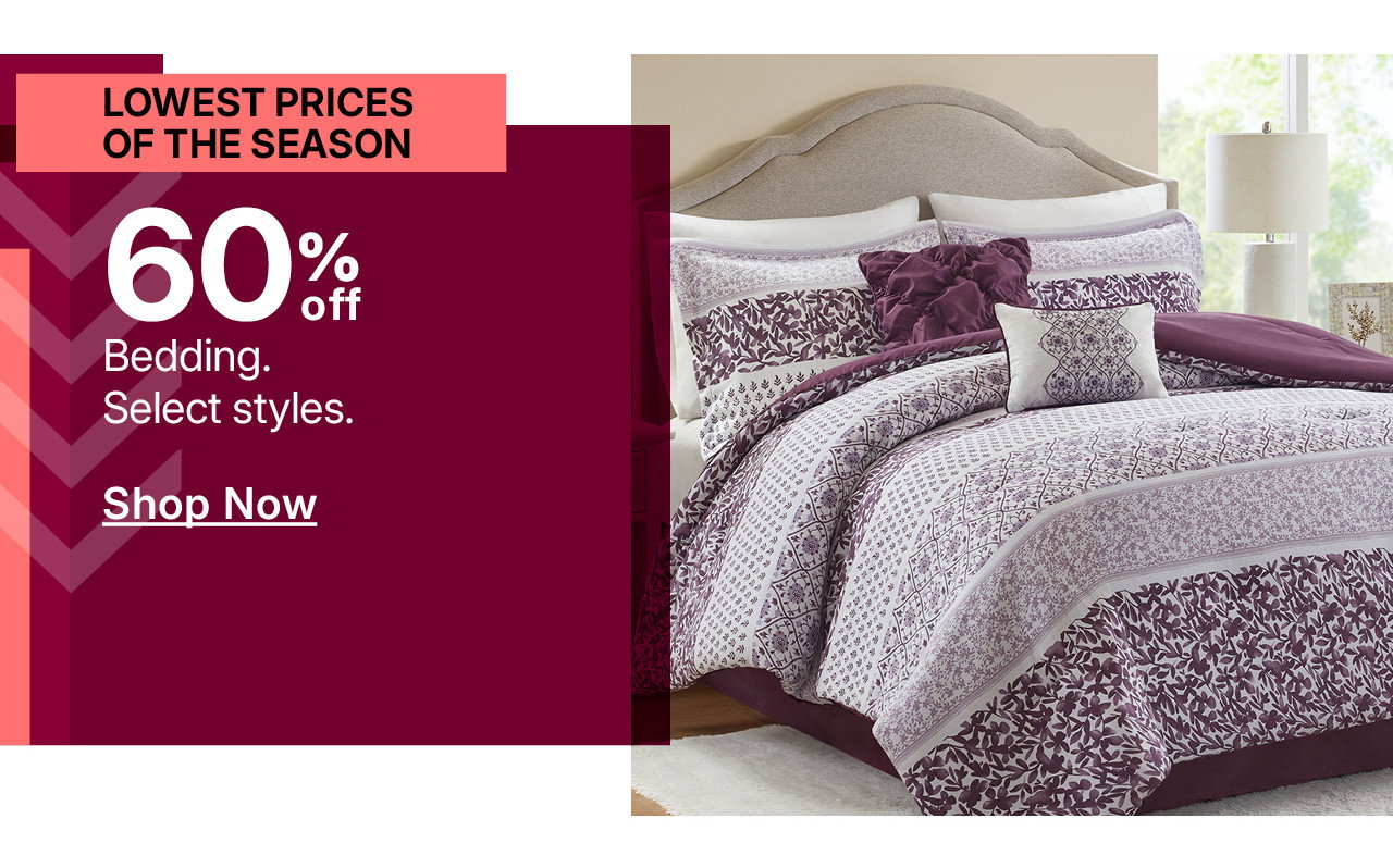 60% off bedding