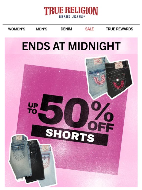 Short notice 😉 up to 50% OFF ends at MIDNIGHT.