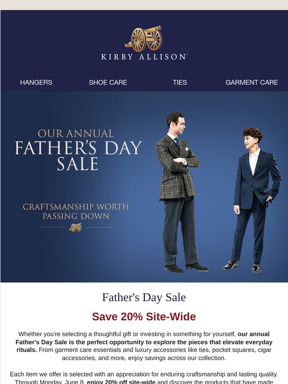Our Father's Day Sale Starts Now