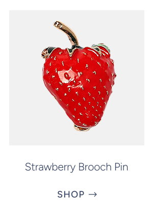 strawberry brooch pin