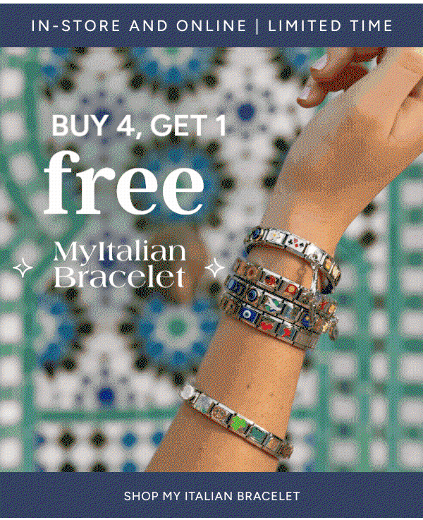 buy 4, get 1 free-myitalian bracelet