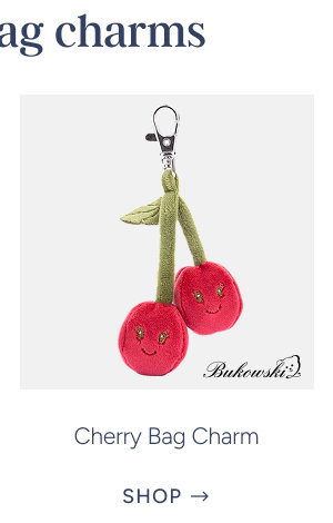 cherry bag charm