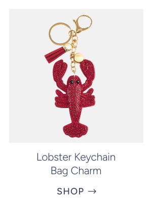 lobster keychain bag charm