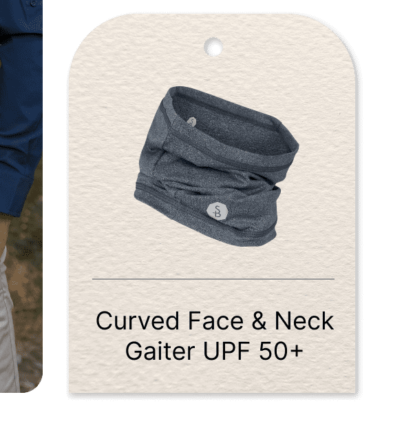 Men's Curved Face & Neck Gaiter UPF 50+