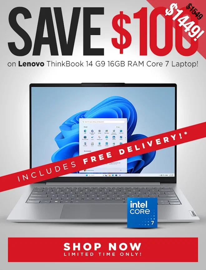 SAVE Lenovo ThinkBook 14 G9 14inch Core 7 16GB RAM 512GB SSD