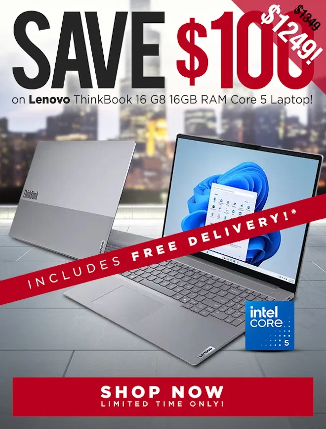 SAVE Lenovo ThinkBook 16 G8 16inch Core 5 16GB 512GB