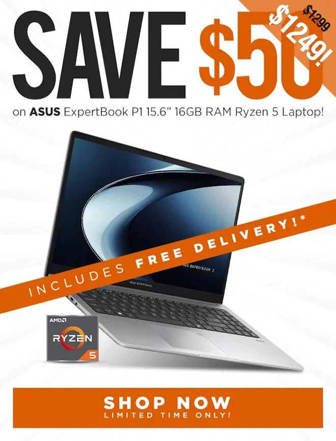 SAVE ASUS Expertbook P1 PM1503CDA 15.6inch Ryzen 5 16GB RAM 512GB SSD