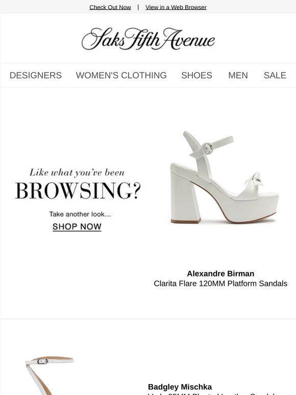 Still thinking about your Alexandre Birman item & more?