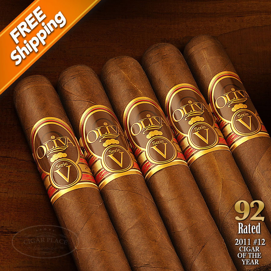 Image of Oliva Serie V Double Robusto Pack of 5 Cigars - 2011 #22 Cigar of the Year