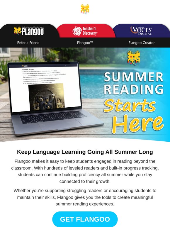 Keep Students Reading All Summer with Flangoo