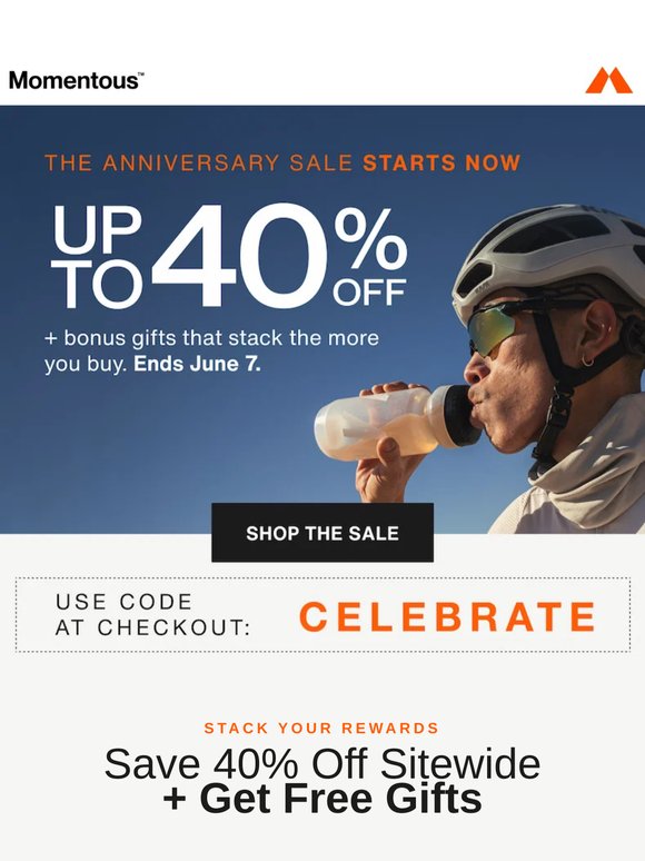 Get 40% Off: The Anniversary Sale Starts Now!