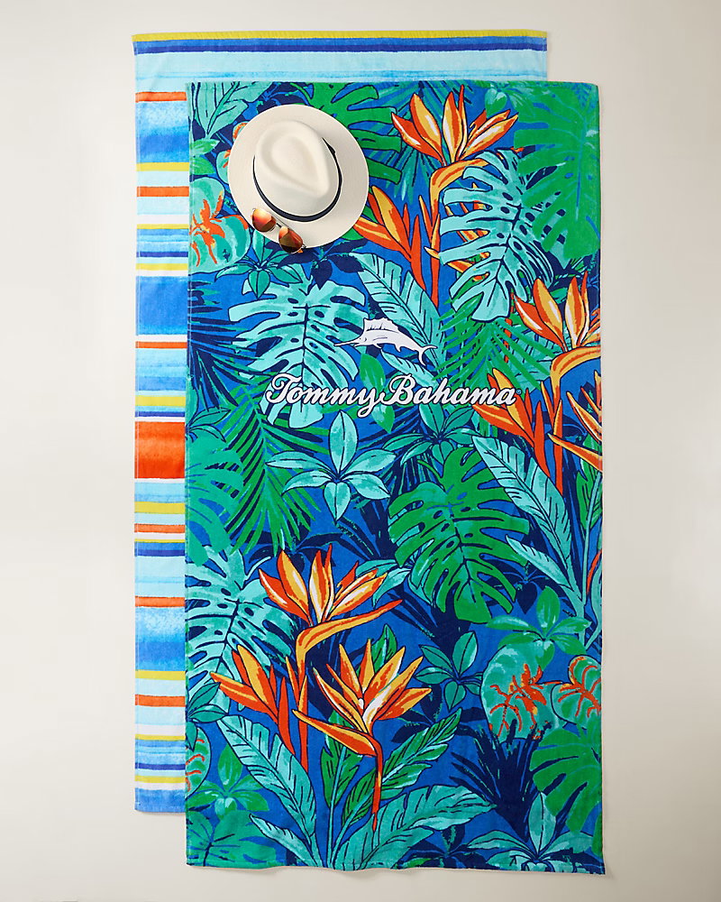 Image of Tropical Jungle Beach Towels - Set of 2