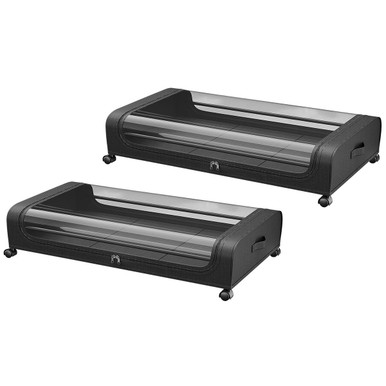 NewHome™ Under-Bed Storage Container with Zipper & Wheels (2-Pack)