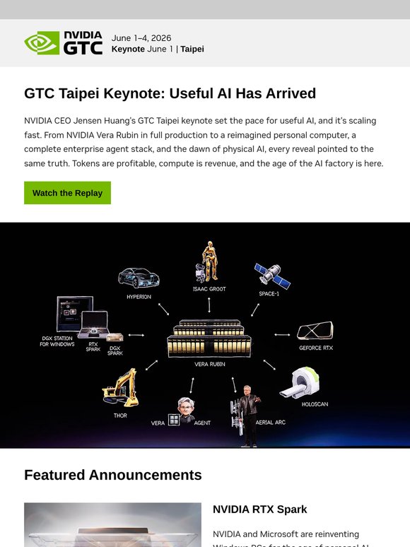 GTC Taipei keynote recap: Useful AI has arrived