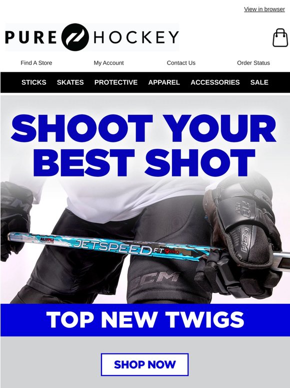 Pass, Shoot & SCORE With The Latest Sticks From Bauer, CCM, Warrior & TRUE