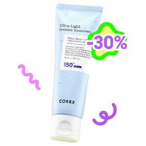 COSRX<br>超輕薄透明防曬霜