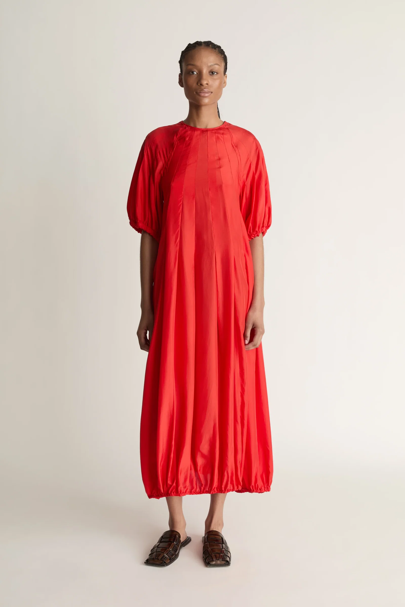 Image of Lily Silk Midi Dress