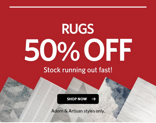 50% off Rugs