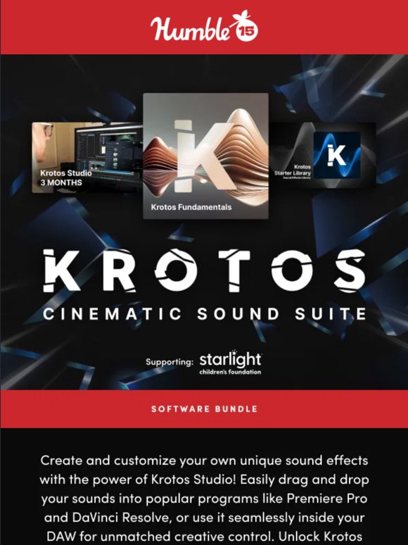 Unlock the Krotos Cinematic Sound Suite today!
