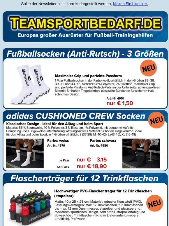 NEU! Fußballsocken (Anti-Rutsch) nur 1,50 €/Paar
