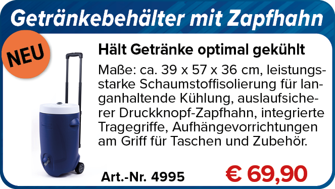 NEU! Getränkebehälter mit Zapfhahn