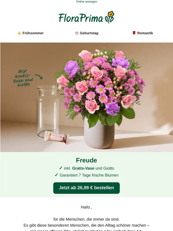 Weil blumige Überraschungen nie aus der Mode sind 🌼
