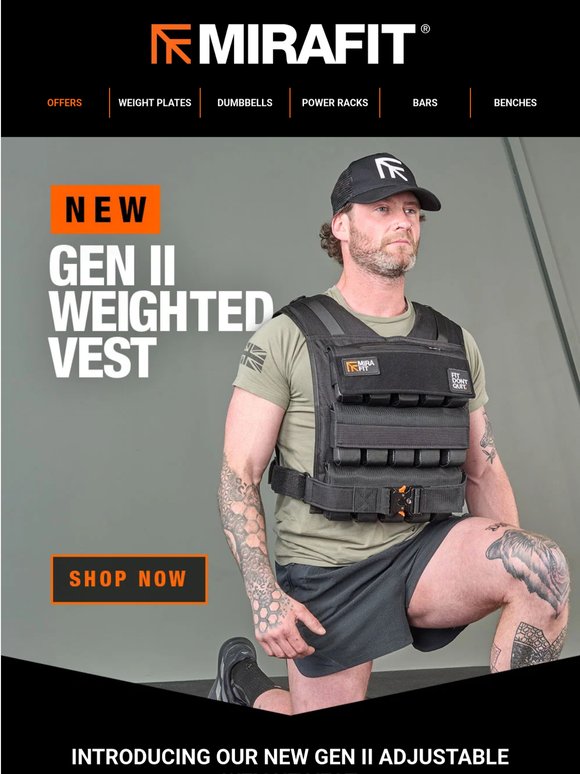 Introducing our new Gen II Adjustable Weight Vest 🔥
