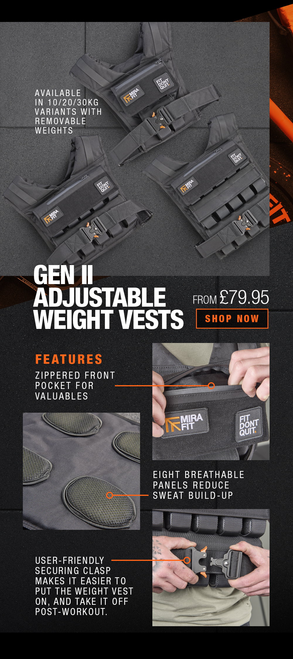 Gen II weight vest