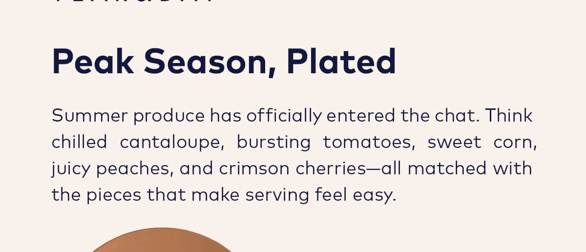 Peak Season, Plated