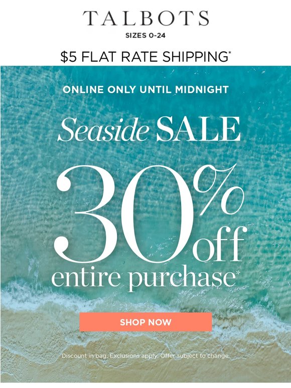 🌊 30% off + $5 shipping 🌊 FLASH SALE