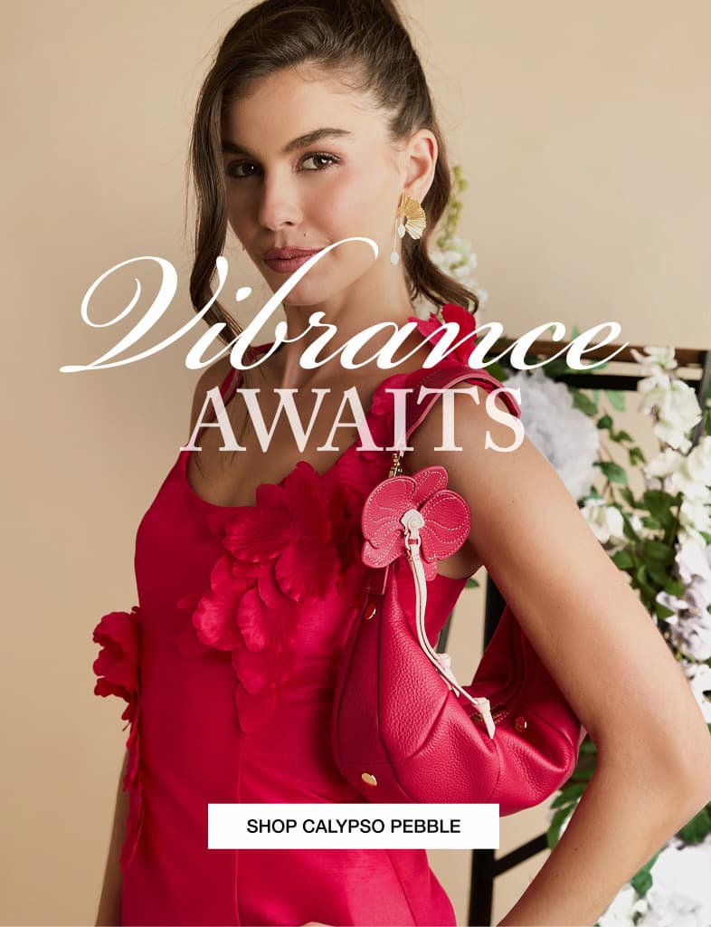Vibrance awaits. CTA: Shop Calypso pebble. 